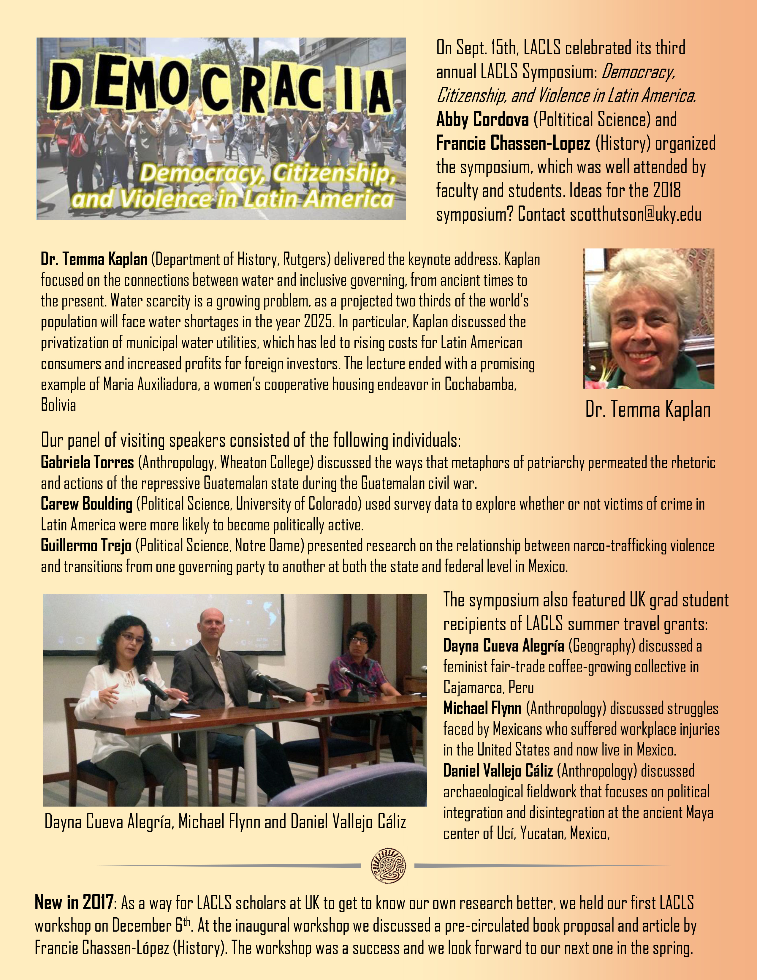 University of Kentucky Latin American Caribbean and Latino Studies newsletter page 2